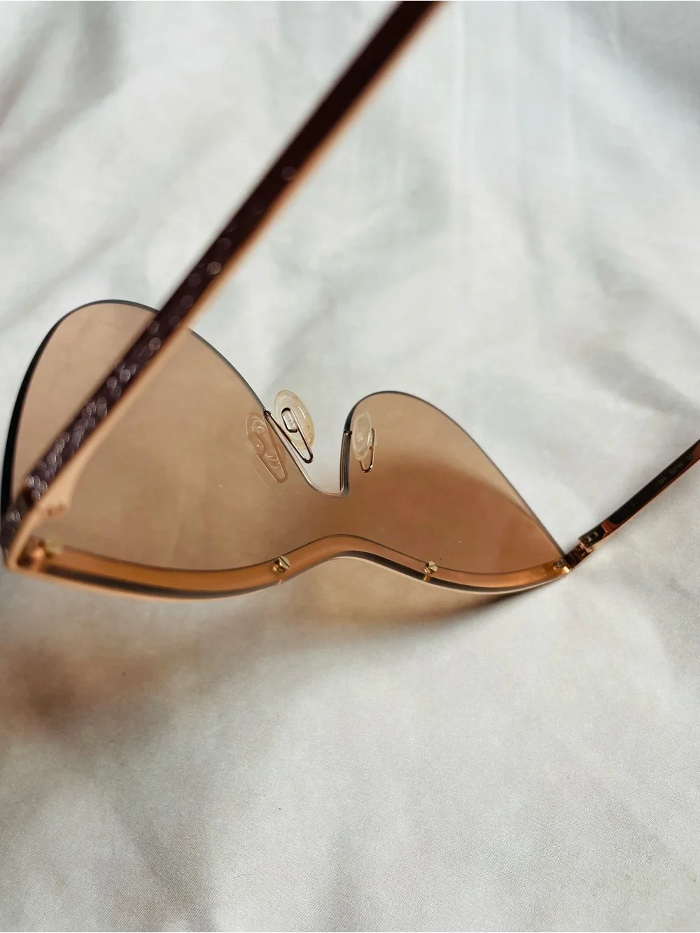 Jimmy Choo Kristen/S 006J/HA Shield Sunglasses – Rose Gold Glitter